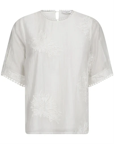 Co' Couture - NeaCC O-Bluse - White
